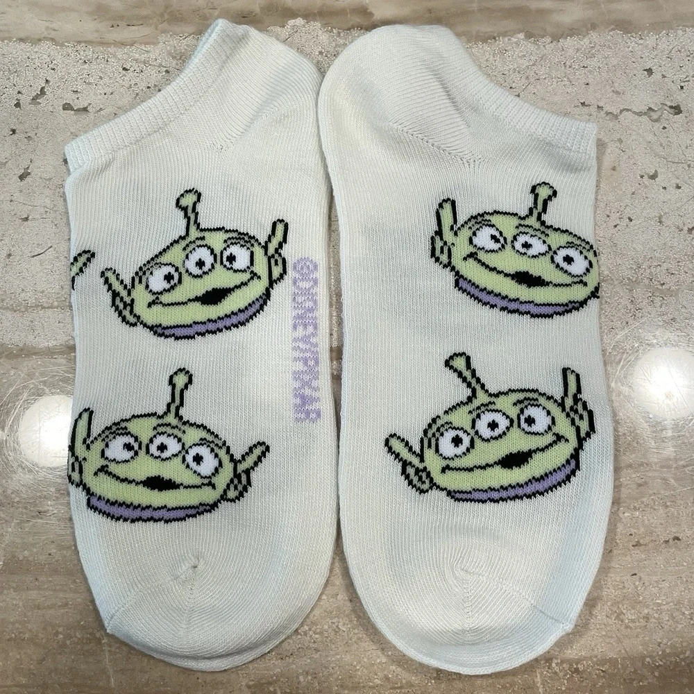 6 PAIR! Nonslip NO SHOW Liner Sock Heel Disney Pixar SULLY Minion TOY STORY More